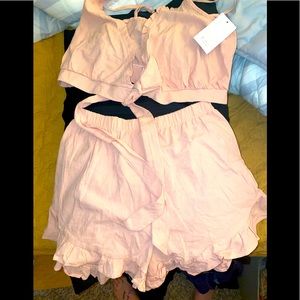 Romwe top and bottom summer set